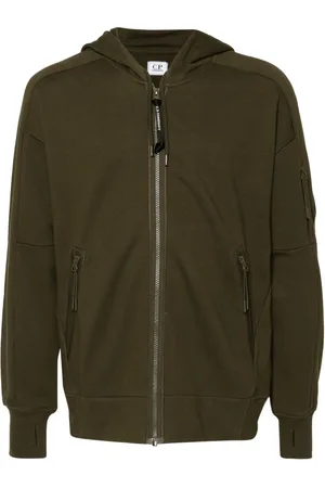 C.P. Company Lens-detailed cotton hoodie