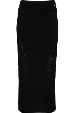 Patrizia Pepe Logo-plaque midi skirt