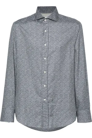 Brunello Cucinelli Graphic-print cotton shirt
