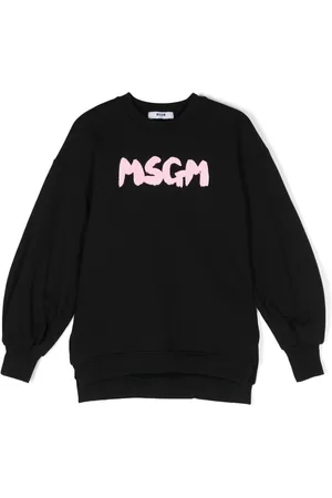 Msgm Logo-print cotton sweatshirt