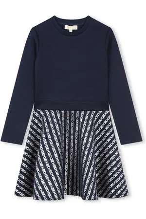 Michael Kors Monogram panelled skater dress