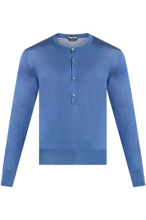Tom Ford Henley knitted silk top