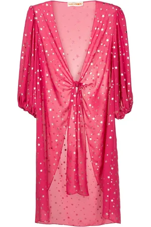Olympiah Star-print beach cover-up