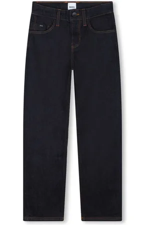HUGO BOSS Mid-rise straight-leg jeans