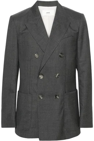 Ami Double-breasted virgin wool blazer