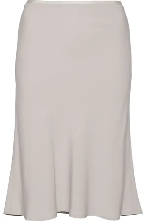 Ami Crepe midi skirt