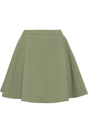 Ami Virgin-wool skater skirt