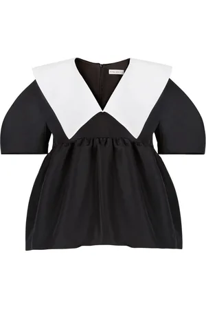 Nina Ricci Taffeta v-neck top