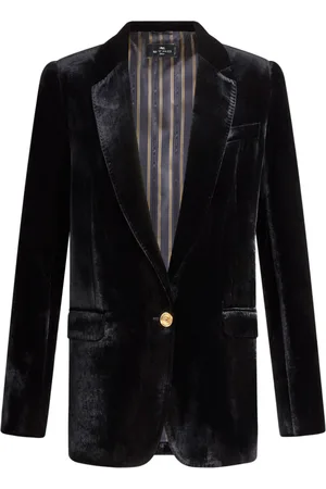 Etro Velvet single-breasted blazer