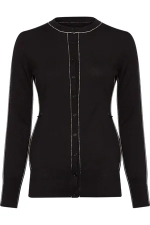 Maison Margiela Contrasting-border crew-neck cardigan