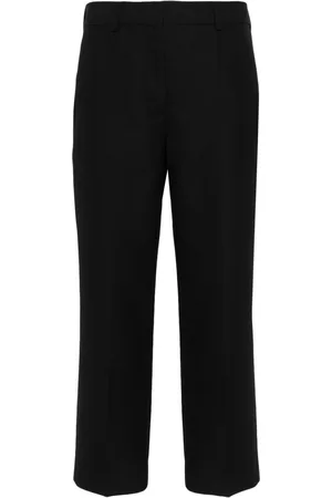 Totême Pressed-crease cropped trousers