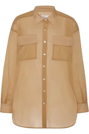 ROSETTA GETTY Pointed-collar button-up shirt