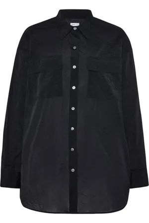 ROSETTA GETTY Pointed-collar button-up shirt