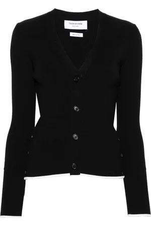 Thom Browne Ribbed wool-blend cardigan