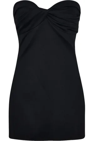 ROSETTA GETTY Twist-detail strapless top