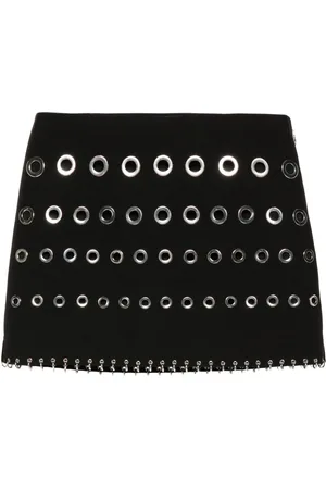 Patrizia Pepe Eyelet-detail mini skirt