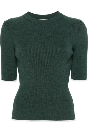 Thom Browne Contrasting-trim ribbed jumper