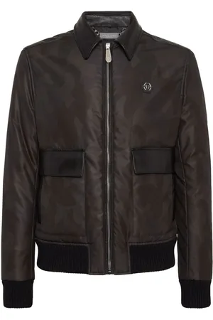 Philipp Plein Classic-collar bomber jacket