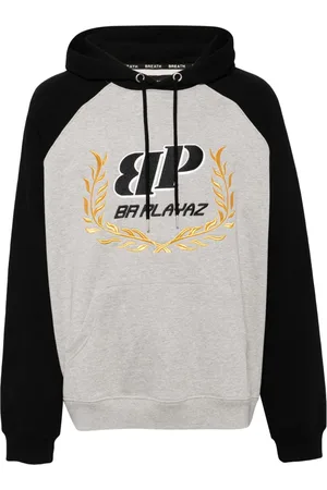 Breathe Logo-embroidered cotton hoodie