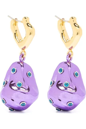 Vann Jewelry Crystal-embellished drop earrings