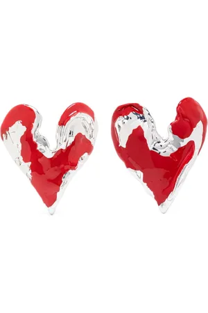Vann Jewelry Heart-motif stud earrings