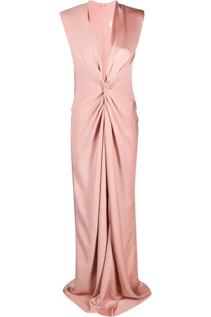 Max Mara Twist-front V-neck maxi dress