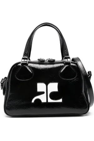Courrèges Reedition Bowling leather bag