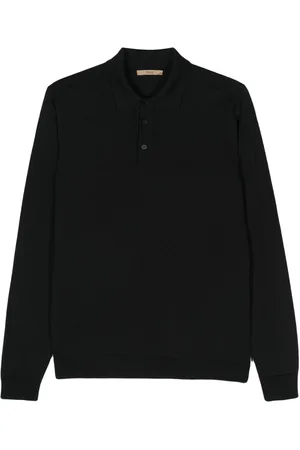 Nuur Long-sleeve merino polo shirt