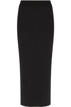 Jil Sander Ribbed-knit midi skirt