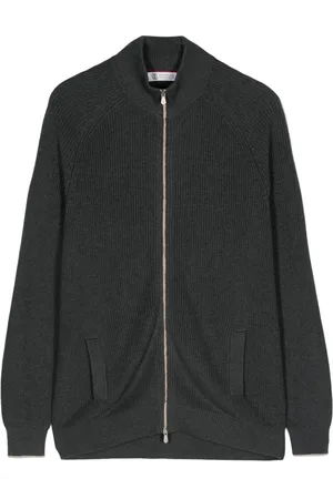 Brunello Cucinelli Ribbed-knit cotton cardigan