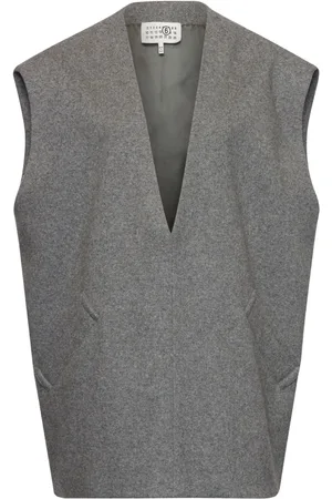 Maison Margiela Mélange-effect felted vest