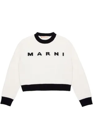 Marni Logo-intarsia crew-neck jumper