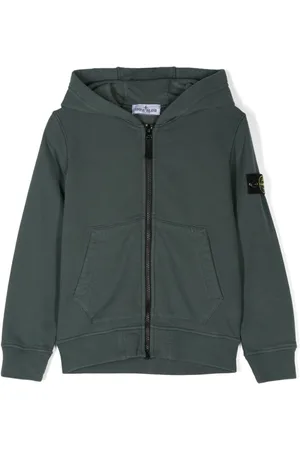Stone Island Compass-badge zip-up hoodie