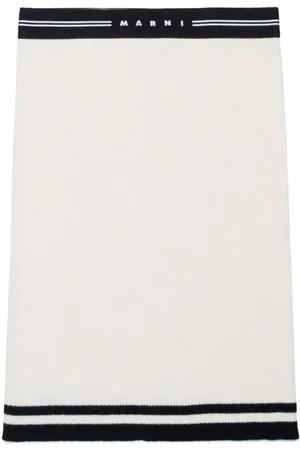 Marni Logo-waistband pencil skirt