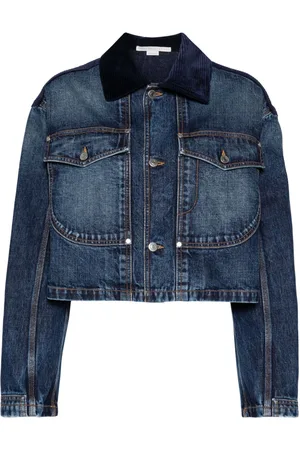 Stella McCartney Corduroy-collar denim jacket