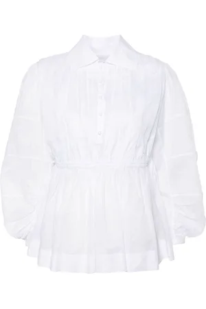 Jil Sander Pleated poplin shirt