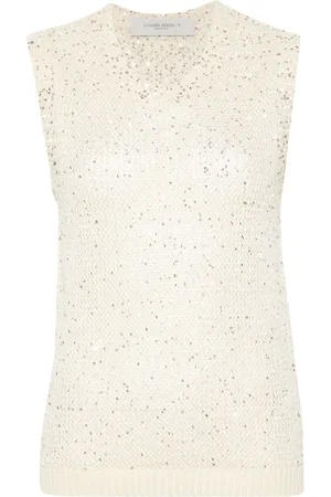 Golden Goose Melyssa sequin-embellished knitted top