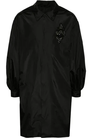 Simone Rocha Crystal-appliqué midi coat