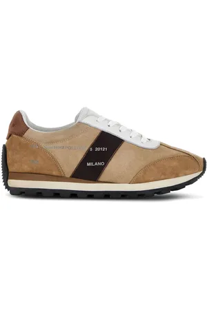 Hogan H671 panelled suede sneakers
