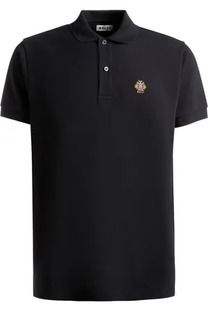 Bally Logo-patch organic cotton polo shirt