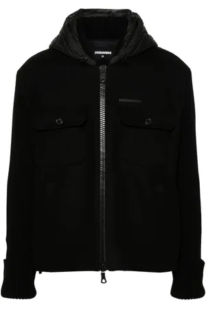Dsquared2 Contrast-panel hooded jacket