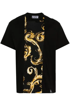 VERSACE Barocco-print cotton T-shirt