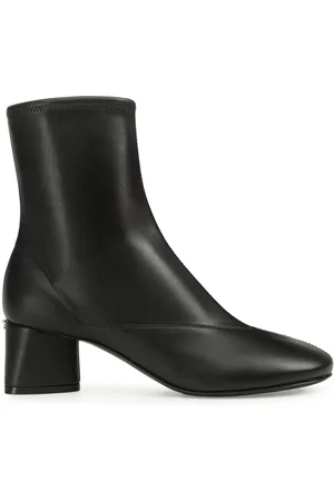 Sergio Rossi Sr Pilier leather ankle boots