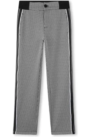 HUGO BOSS Houndstooth straight-leg trousers