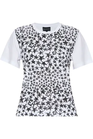 Emporio Armani Star-print cotton T-shirt