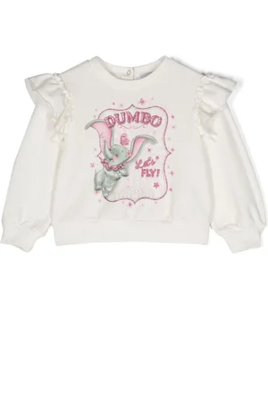 MONNALISA X Disney Dumbo ruffled sweatshirt