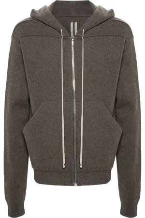 Rick Owens Fine-knit zip-up hoodie
