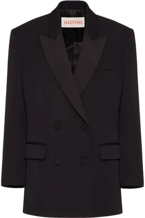 VALENTINO GARAVANI Grisaille double-breasted blazer