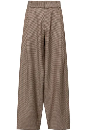 Kolor Houndstooth-pattern wide-leg trousers
