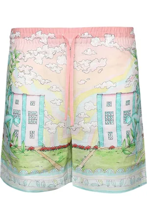 Casablanca Vase linen shorts